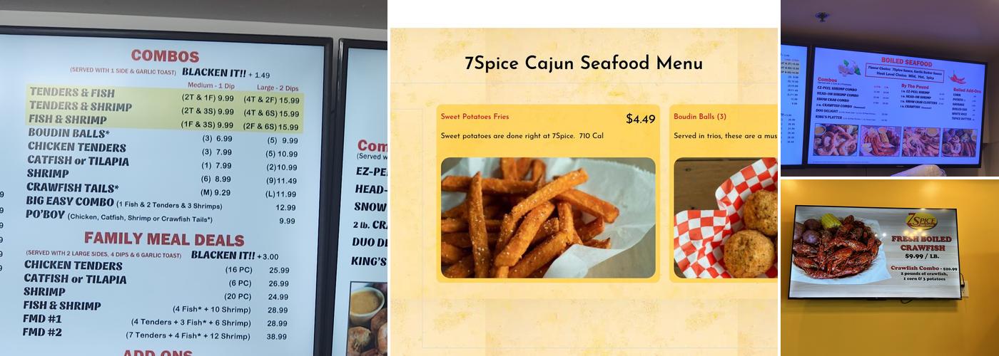 7Spice Menu