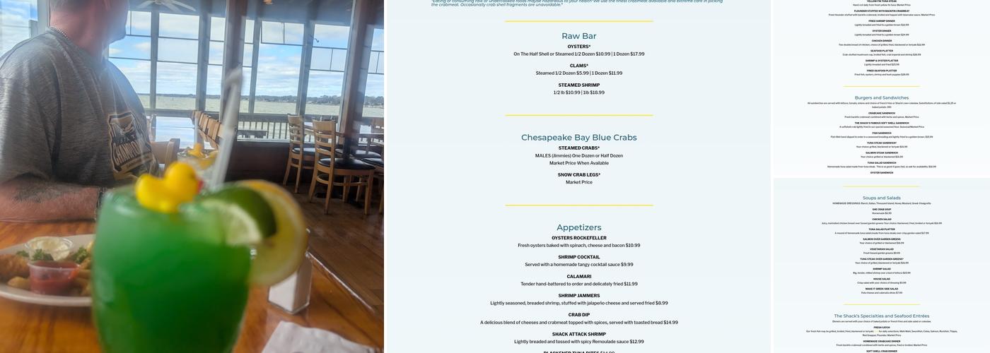 Crab Shack on the James Menu