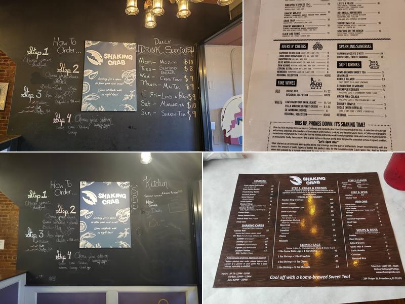 Shaking Crab (Providence) Menu