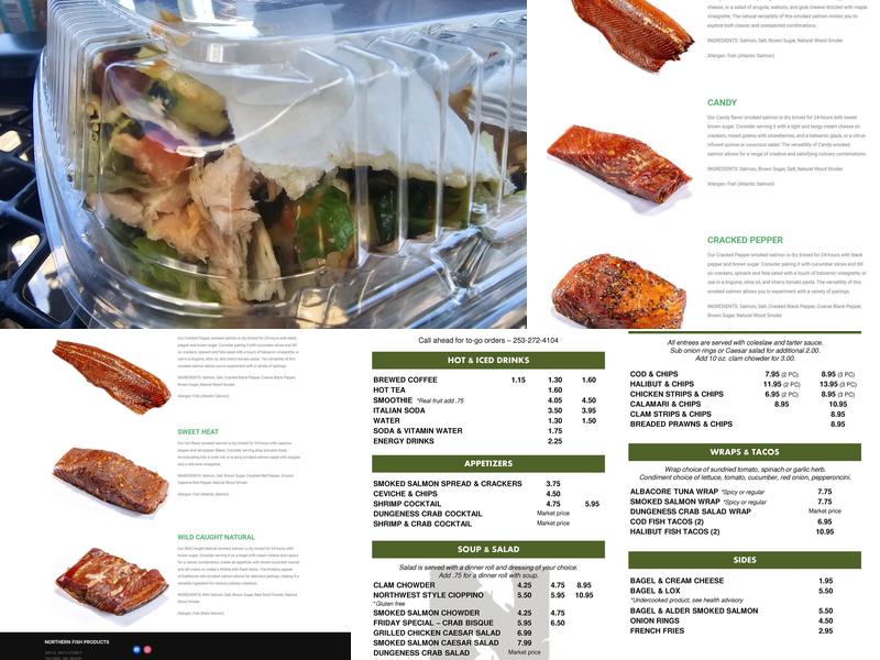 Northern Fish Co Menu