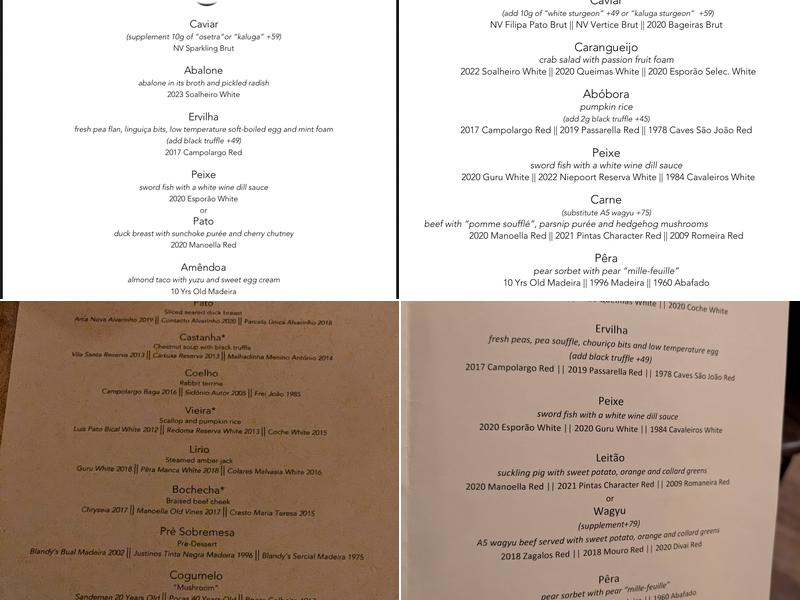 ADEGA Menu