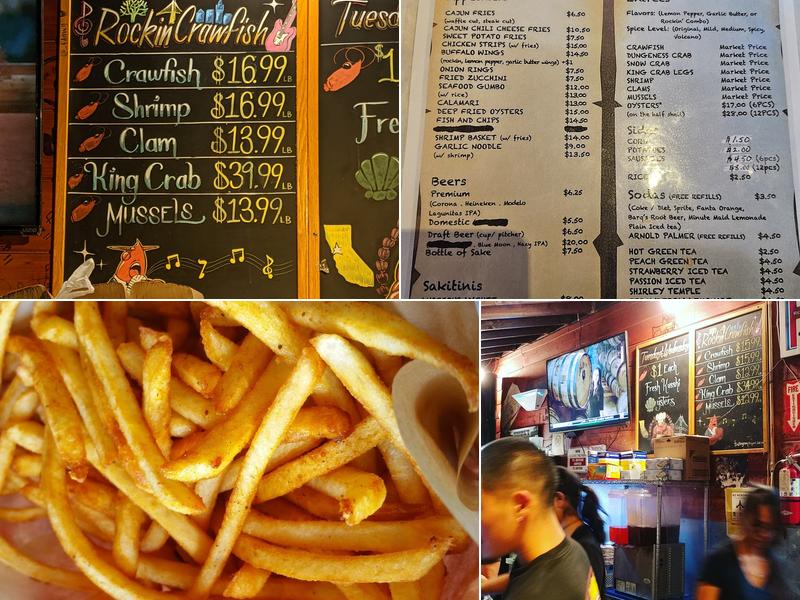 Rockin Crawfish Menu