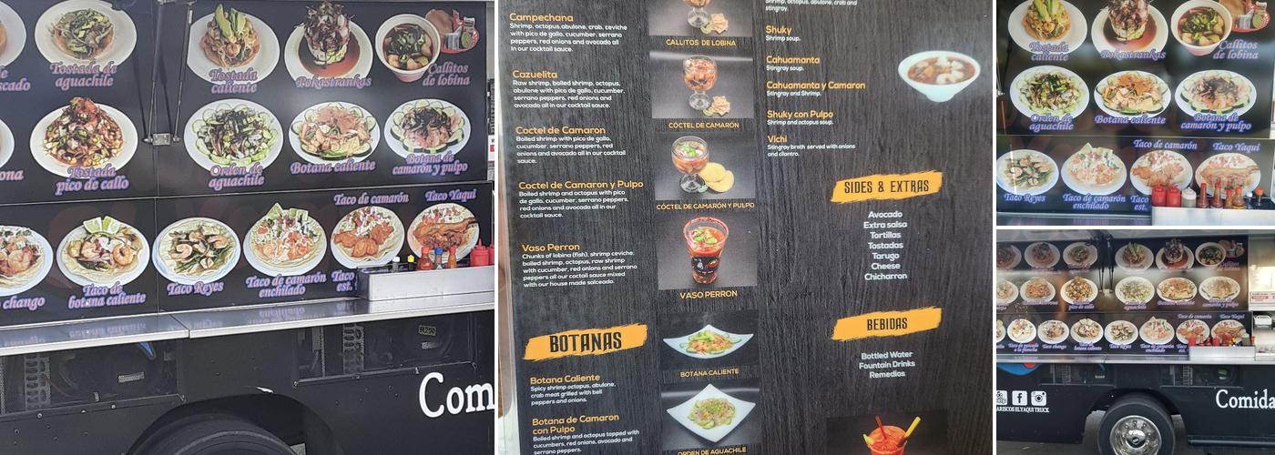 El Yaqui Tacos y Mariscos Menu