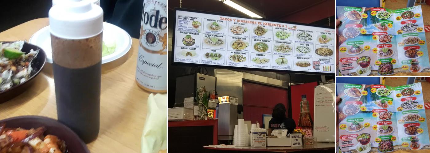 Tacos Y Mariscos El Pariente Menu