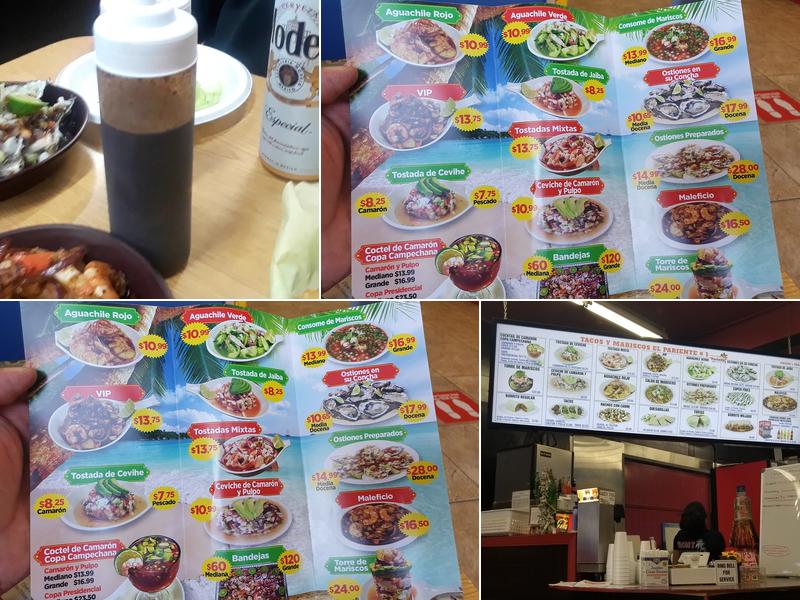 Tacos Y Mariscos El Pariente Menu