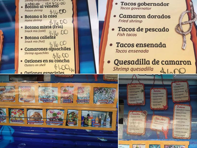 Mariscos Las Playitas Menu