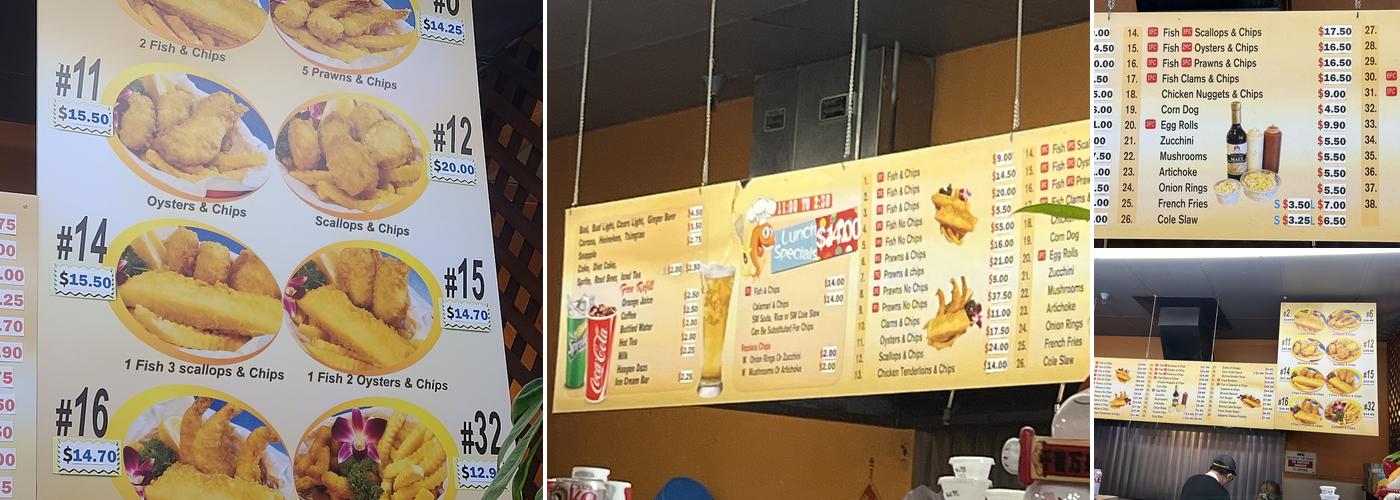 Bay Fish & Chips Menu