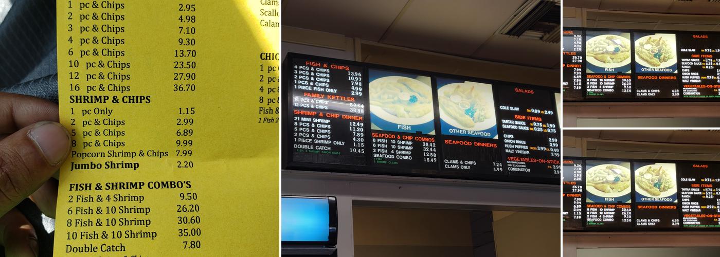 Fish & Chips Menu