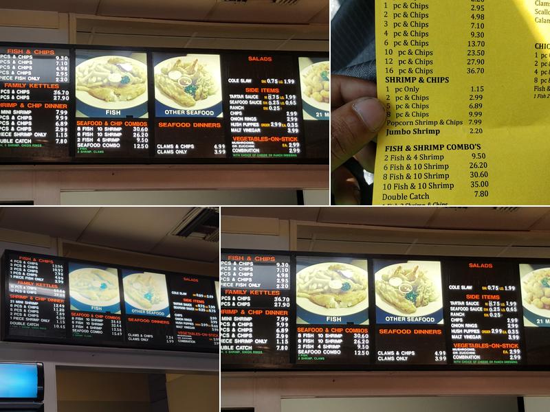 Fish & Chips Menu