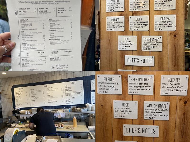 Hook Fish Co Menu