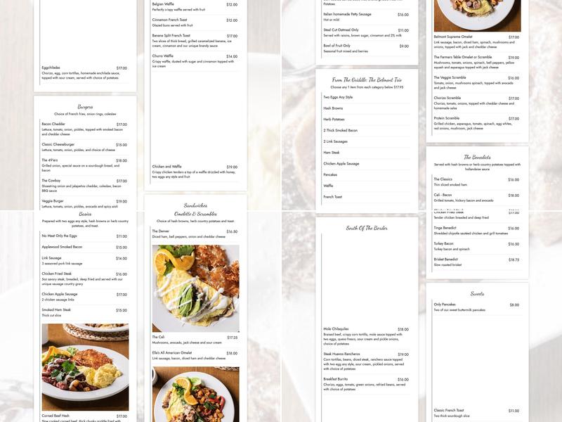 Ella's Cafe & BBQ Menu