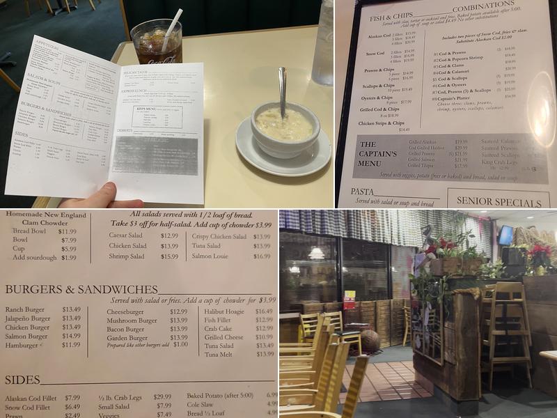 Pelicans Roost Chowder House Menu