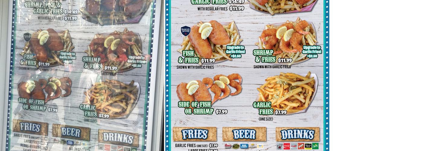Fish-N-Fry Menu