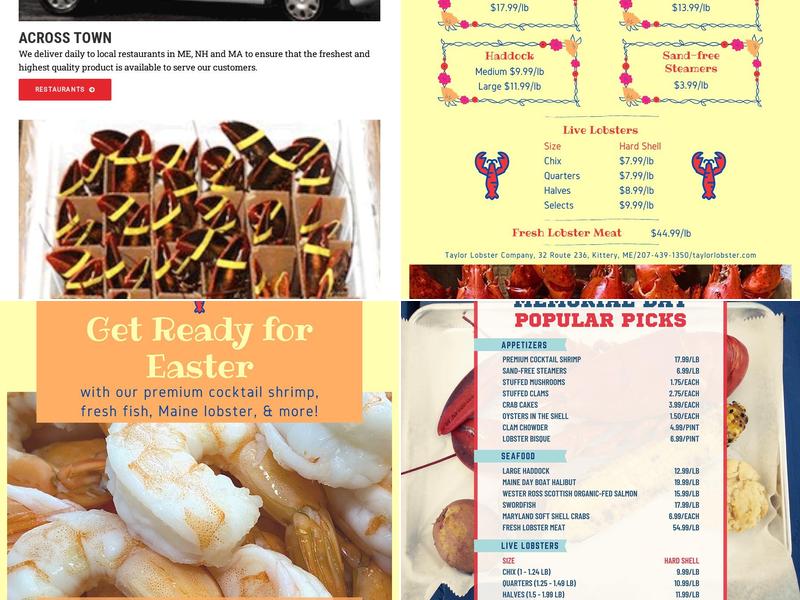 Taylor Lobster Co. Menu
