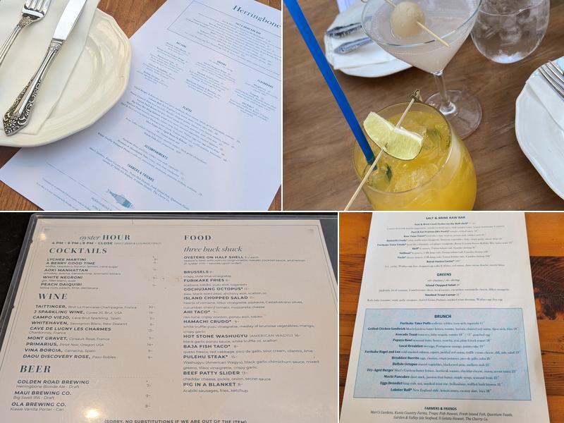 Herringbone Waikiki Menu