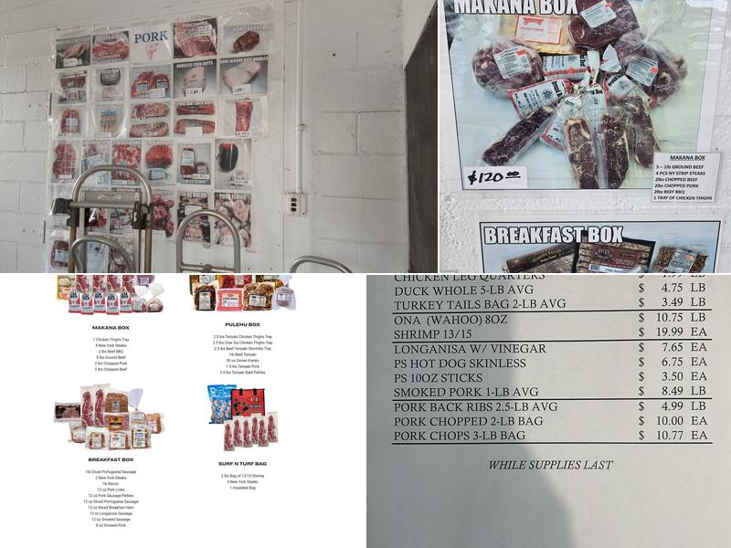 Frank's Foods Inc Menu