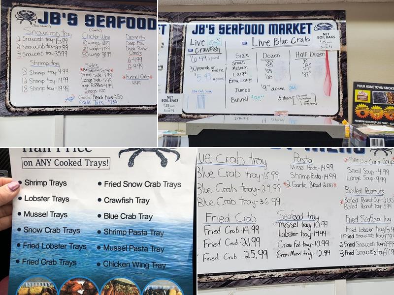 JB's Seafood Market Menu