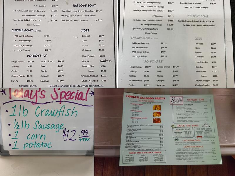 New Orleans Bay Seafood Menu