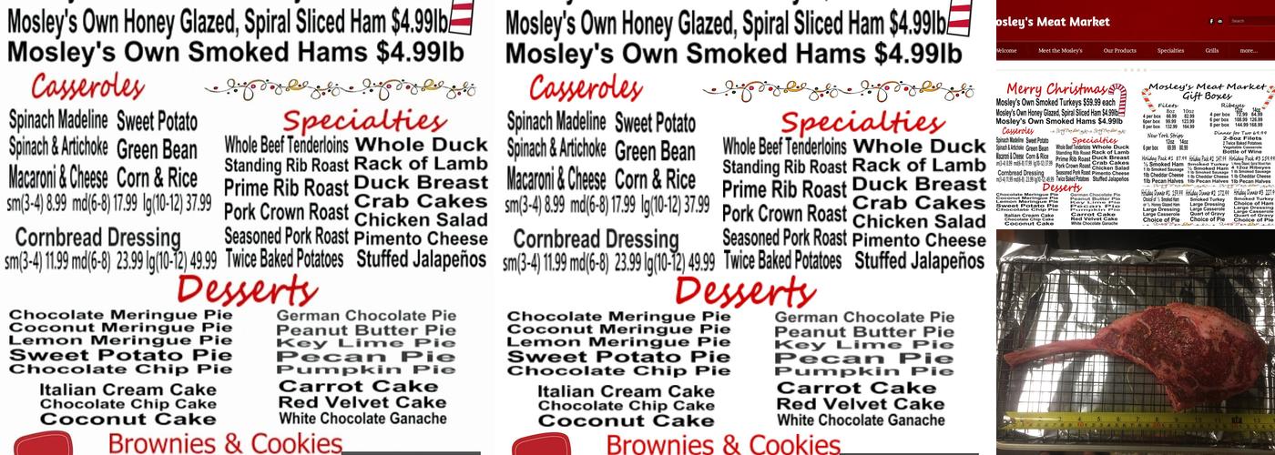 Mosley's Meat Market Menu