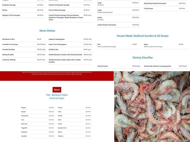 Foley Fish Company Menu