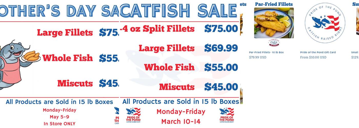 Pride of the Pond Menu