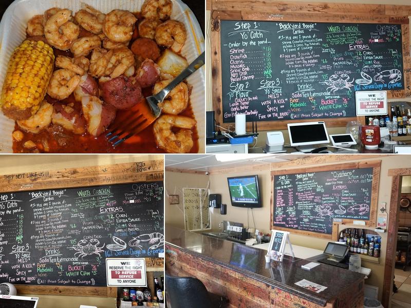 Claw Daddy's Cajun Seafood Menu