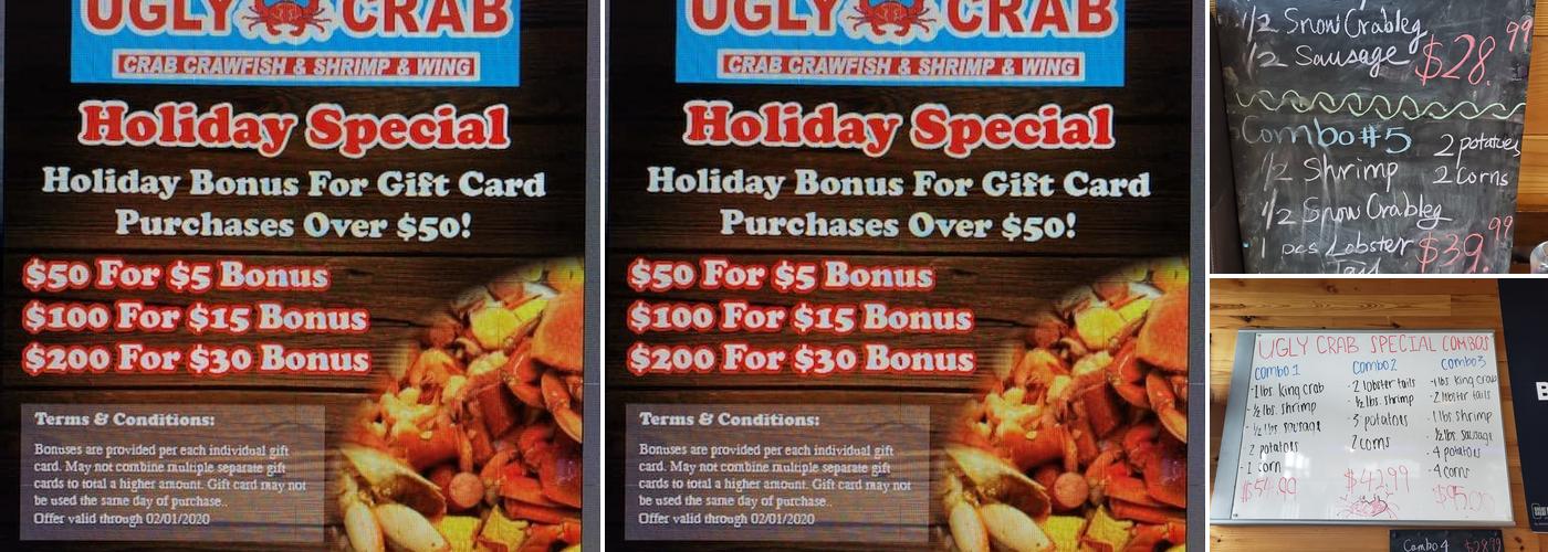 Ugly Crab Menu