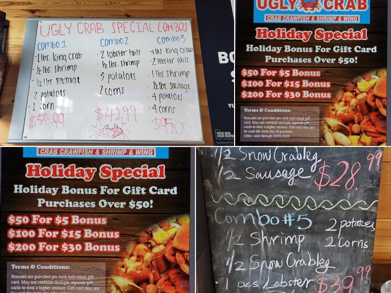 Ugly Crab Menu