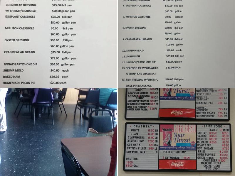 Johnny's Seafood Menu