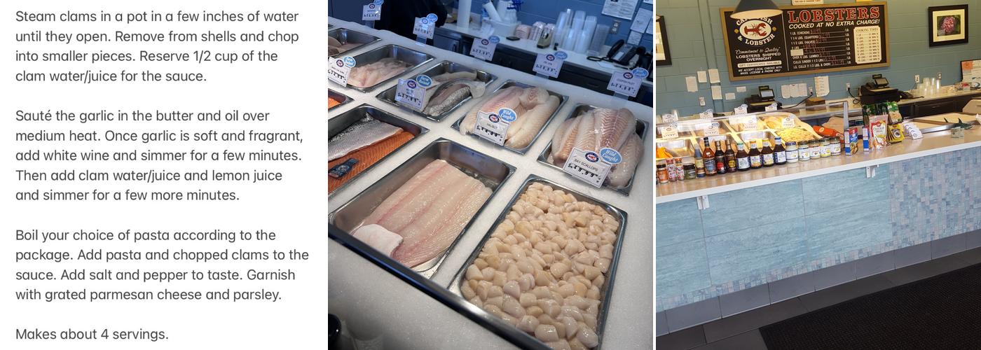 Cape Fish and Lobster Menu