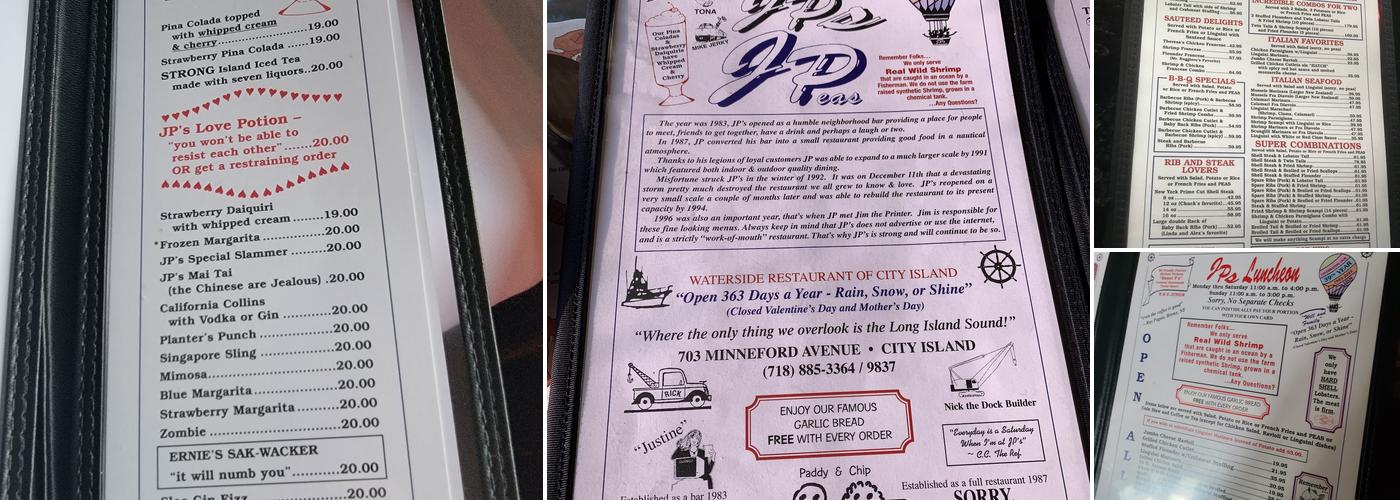 JP's Menu