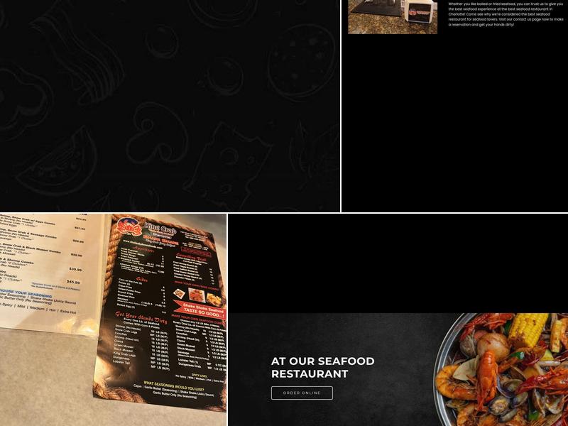 King Crab Shake Shake Seafood Menu