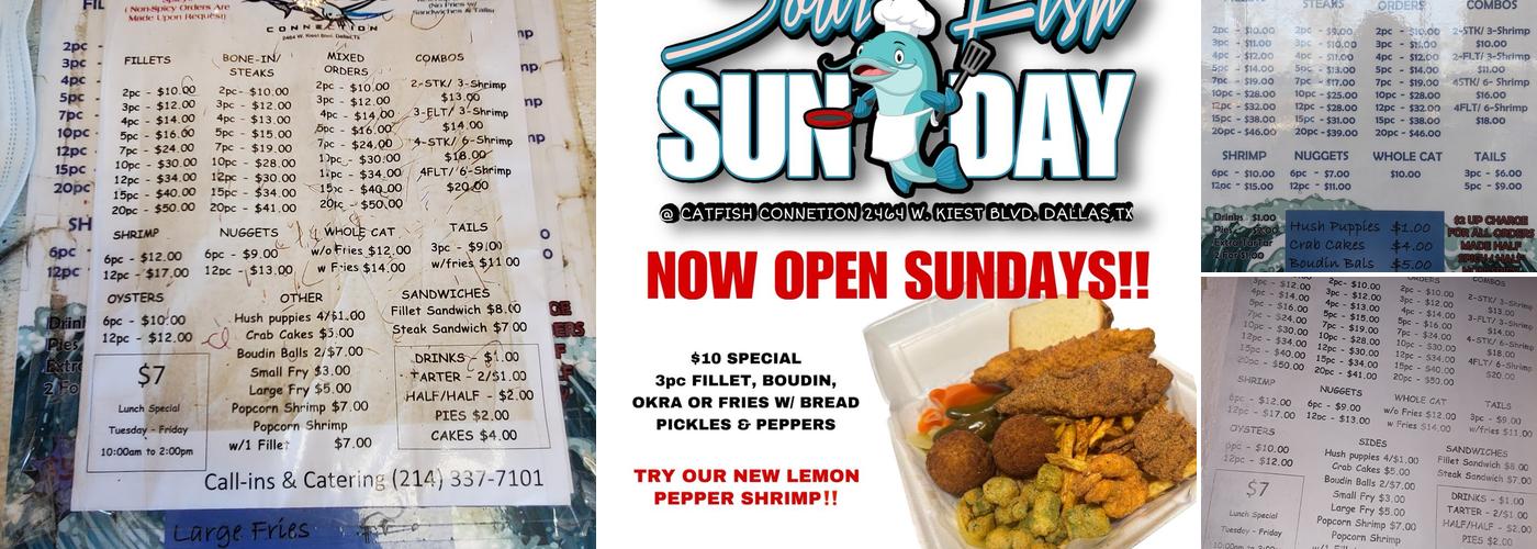 Catfish Connection Menu