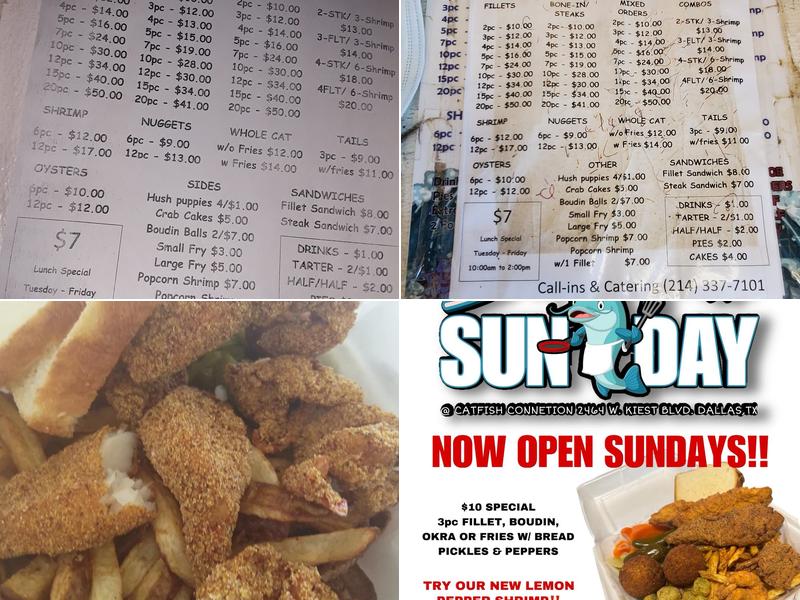 Catfish Connection Menu