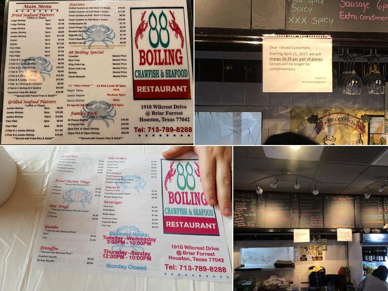 88 Boiling Menu