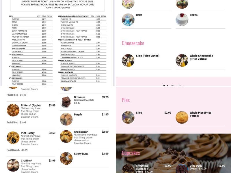 Victoria's Sugar Shack Menu