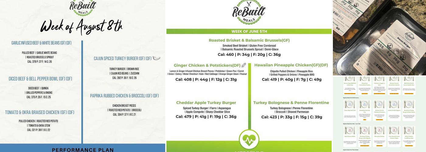 ReBuilt Meals Menu
