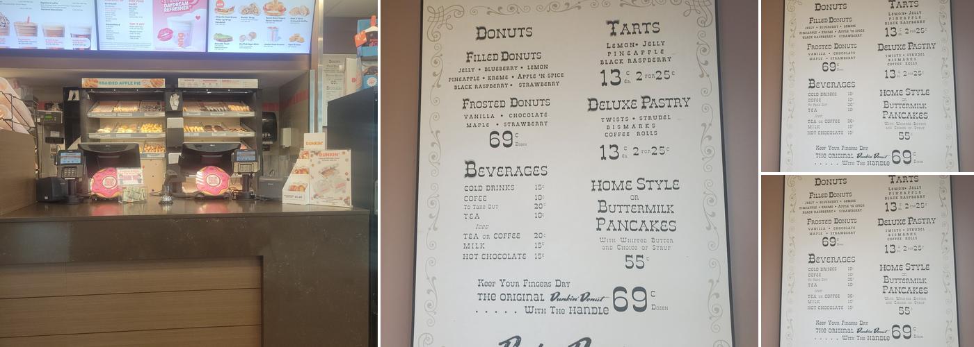 Dunkin' Menu