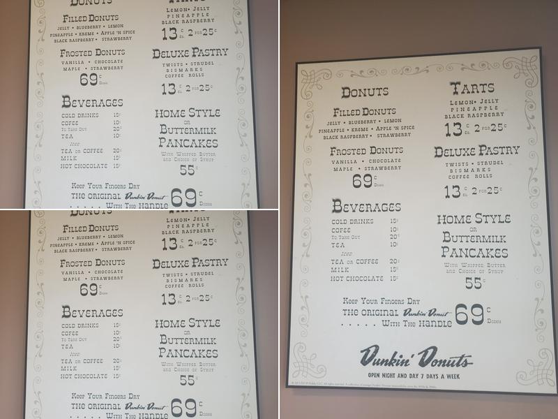 Dunkin' Menu
