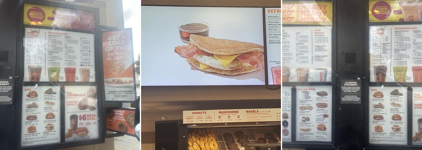 Dunkin' Menu