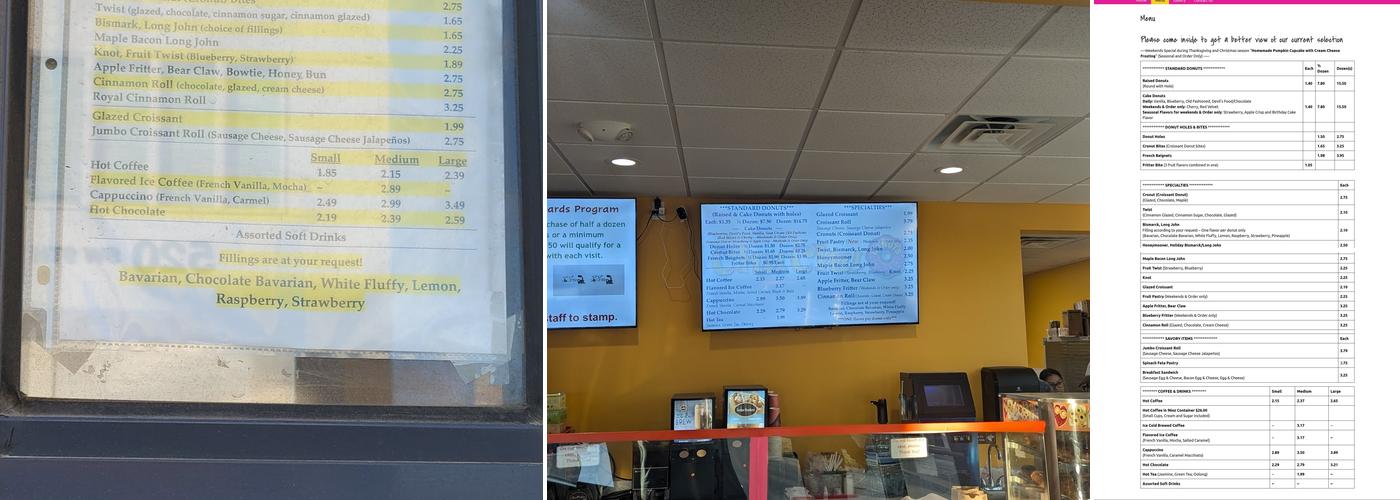 ChuChu Donuts Menu