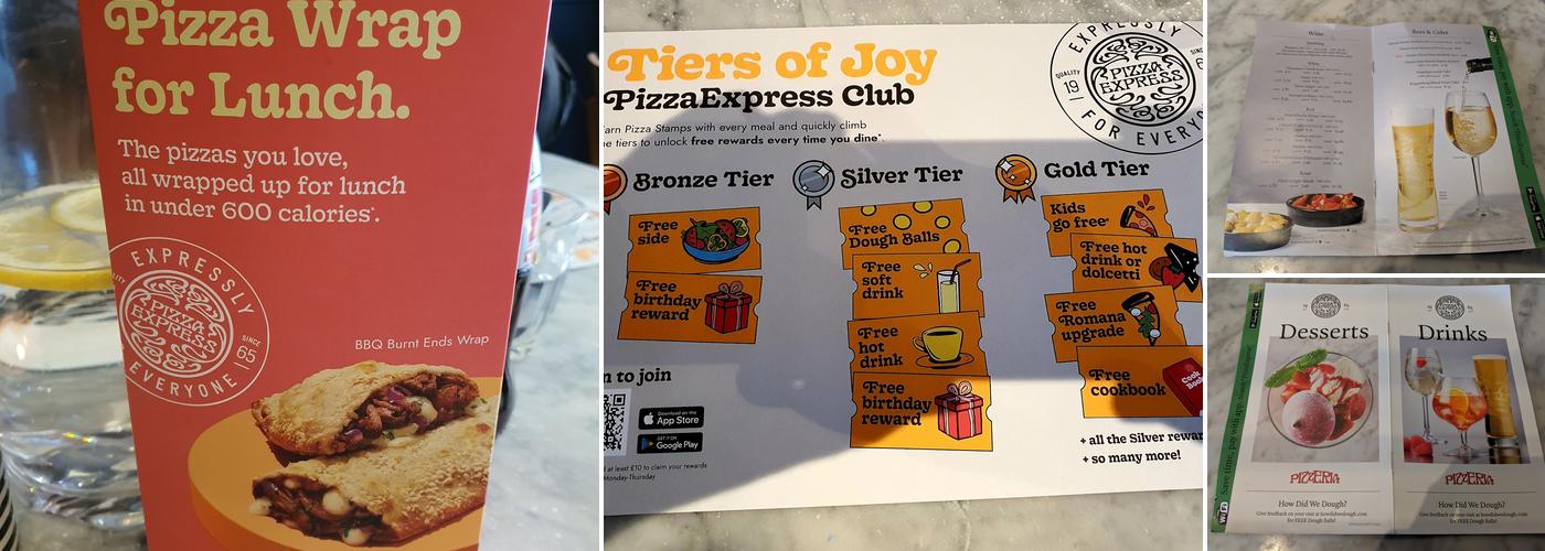 Pizza Express Menu