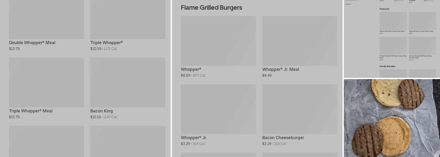 Burger King Menu