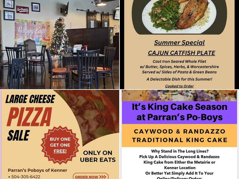 Parran's Po-Boys of Kenner Menu