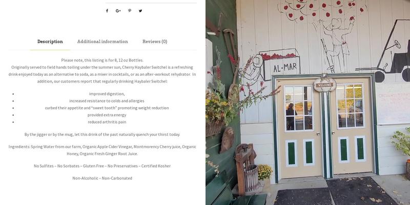 Almar Orchards Organic Menu