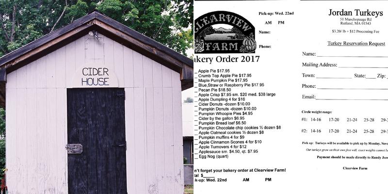 Clearview Farm Menu