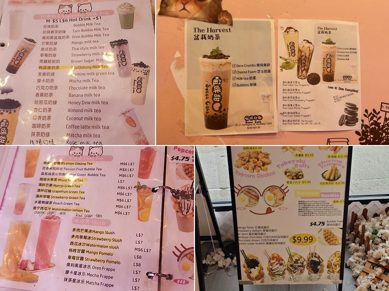Sweet Cats Cafe Menu