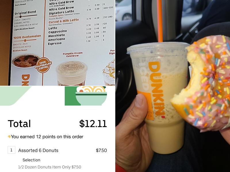 Dunkin' Menu