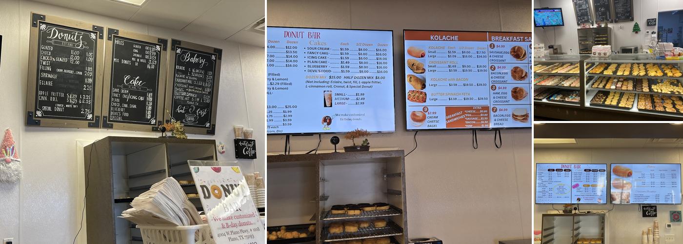Donut Bar Menu