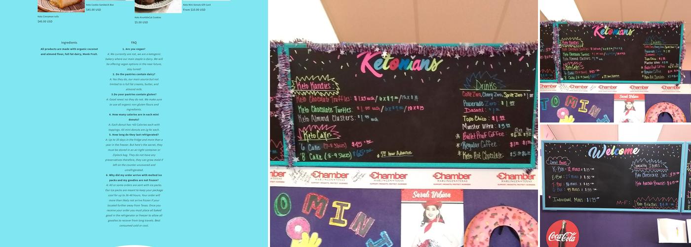 Keto Mini Donuts LLC Menu